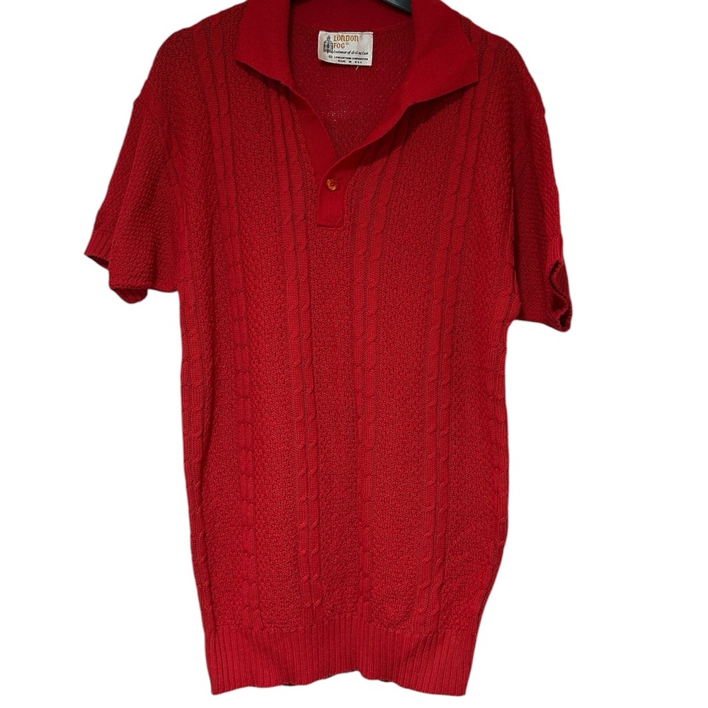 Vintage 1980’s London Fog Women's Red Sweater M